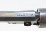 Pre-CIVIL WAR Cased Antique COLT Model 1849 POCKET w Robbery Cylinder Scene Inscribed to “JAs MERCER” on the Frame - 11 of 24