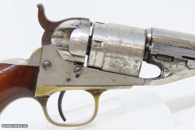 Antique CIVIL WAR Era COLT Pocket NAVY .38 RF CONVERSION Revolver HOLSTERVERY NICE Originally Made in 1862 ROUND BARREL - Image 22 of 23
