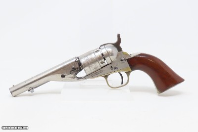 Antique CIVIL WAR Era COLT Pocket NAVY .38 RF CONVERSION Revolver HOLSTERVERY NICE Originally Made in 1862 ROUND BARREL - Image 5 of 23