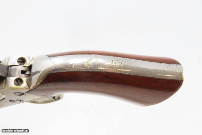 Antique CIVIL WAR Era COLT Pocket NAVY .38 RF CONVERSION Revolver HOLSTERVERY NICE Originally Made in 1862 ROUND BARREL - Image 10 of 23