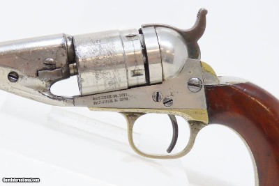 Antique CIVIL WAR Era COLT Pocket NAVY .38 RF CONVERSION Revolver HOLSTERVERY NICE Originally Made in 1862 ROUND BARREL - Image 7 of 23
