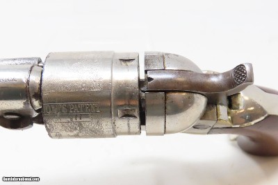Antique CIVIL WAR Era COLT Pocket NAVY .38 RF CONVERSION Revolver HOLSTERVERY NICE Originally Made in 1862 ROUND BARREL - Image 11 of 23
