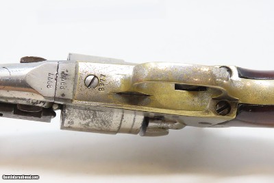 Antique CIVIL WAR Era COLT Pocket NAVY .38 RF CONVERSION Revolver HOLSTERVERY NICE Originally Made in 1862 ROUND BARREL - Image 18 of 23