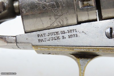 Antique CIVIL WAR Era COLT Pocket NAVY .38 RF CONVERSION Revolver HOLSTERVERY NICE Originally Made in 1862 ROUND BARREL - Image 9 of 23