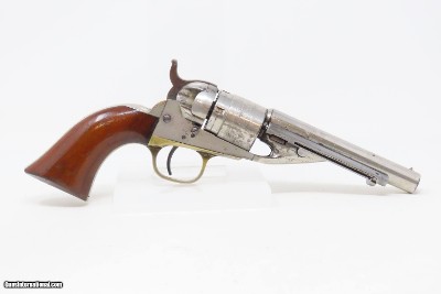 Antique CIVIL WAR Era COLT Pocket NAVY .38 RF CONVERSION Revolver HOLSTERVERY NICE Originally Made in 1862 ROUND BARREL - Image 20 of 23