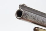 LD NIMSCHKE Signed ENGRAVED Antique SMITH & WESSON Number 1-1/2 .32 ANTIQUE GOLD, SILVER, IVORY INSCRIBED “Floyd Reynolds” - 9 of 20