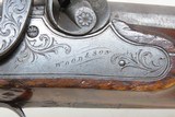 BRACE of Antique WOOD & SON Percussion DUELING PISTOLS .60 British DUELERS
Beautiful MATCHED PAIR of ENGRAVED DUELERS - 25 of 25