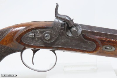 BRACE of Antique WOOD & SON Percussion DUELING PISTOLS .60 British DUELERSBeautiful MATCHED PAIR of ENGRAVED DUELERS - Image 23 of 25