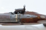 BRACE of Antique WOOD & SON Percussion DUELING PISTOLS .60 British DUELERS
Beautiful MATCHED PAIR of ENGRAVED DUELERS - 11 of 25