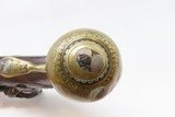 ITALIAN Antique LANONE Pistol .54 Caliber FLINTLOCK Engraved Ornate 1700s
18th Century Sidearm Decorated with Busts - 11 of 18