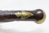 ITALIAN Antique LANONE Pistol .54 Caliber FLINTLOCK Engraved Ornate 1700s
18th Century Sidearm Decorated with Busts - 8 of 18