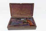 c1871 mfr. Antique COLT Model 1849 POCKET Revolver Cased .31 cal. WILD WEST With Stagecoach Robbery Cylinder Scene! - 2 of 24