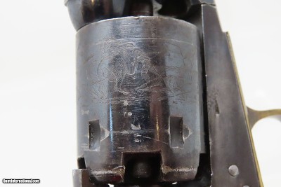 c1871 mfr. Antique COLT Model 1849 POCKET Revolver Cased .31 cal. WILD WEST With Stagecoach Robbery Cylinder Scene! - Image 14 of 24