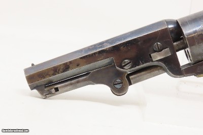 c1871 mfr. Antique COLT Model 1849 POCKET Revolver Cased .31 cal. WILD WEST With Stagecoach Robbery Cylinder Scene! - Image 8 of 24