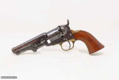 c1871 mfr. Antique COLT Model 1849 POCKET Revolver Cased .31 cal. WILD WEST With Stagecoach Robbery Cylinder Scene! - Image 5 of 24