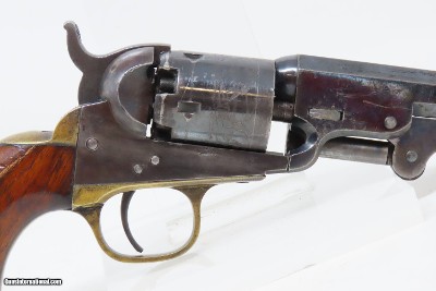 c1871 mfr. Antique COLT Model 1849 POCKET Revolver Cased .31 cal. WILD WEST With Stagecoach Robbery Cylinder Scene! - Image 23 of 24