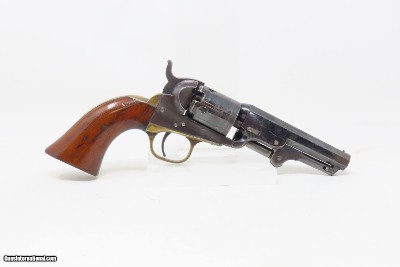 c1871 mfr. Antique COLT Model 1849 POCKET Revolver Cased .31 cal. WILD WEST With Stagecoach Robbery Cylinder Scene! - Image 21 of 24