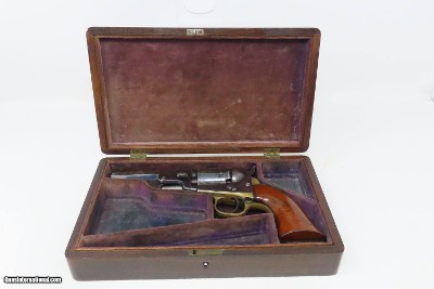 c1871 mfr. Antique COLT Model 1849 POCKET Revolver Cased .31 cal. WILD WEST With Stagecoach Robbery Cylinder Scene! - Image 2 of 24