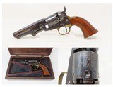 c1871 mfr. Antique COLT Model 1849 POCKET Revolver Cased .31 cal. WILD WEST With Stagecoach Robbery Cylinder Scene! - 1 of 24