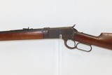 c1910 mfr. WINCHESTER Model 1892 Lever Action TAKEDOWN RIFLE .25-20 WCF C&R Octagonal Barrel, Crescent Butt Plate - 4 of 21