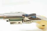 Antique COLT NEW LINE .22 RF 7-Shot Pocket Revolver ANTIQUE IVORY GRIPSSELF DEFENSE Revolver with NICKEL Plating - 8 of 18