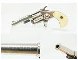 Antique COLT NEW LINE .22 RF 7-Shot Pocket Revolver ANTIQUE IVORY GRIPSSELF DEFENSE Revolver with NICKEL Plating - 1 of 18