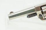 Antique COLT NEW LINE .22 RF 7-Shot Pocket Revolver ANTIQUE IVORY GRIPSSELF DEFENSE Revolver with NICKEL Plating - 5 of 18