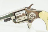 Antique COLT NEW LINE .22 RF 7-Shot Pocket Revolver ANTIQUE IVORY GRIPSSELF DEFENSE Revolver with NICKEL Plating - 4 of 18
