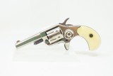 Antique COLT NEW LINE .22 RF 7-Shot Pocket Revolver ANTIQUE IVORY GRIPSSELF DEFENSE Revolver with NICKEL Plating - 2 of 18
