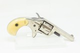 Antique COLT NEW LINE .22 RF 7-Shot Pocket Revolver ANTIQUE IVORY GRIPSSELF DEFENSE Revolver with NICKEL Plating - 15 of 18