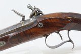 ENGRAVED BRACE of STEPHENS FLINTLOCK Pistols DUELING OFFICER LONDON Antique Gold, Silver, Platinum Large Bore - 18 of 25