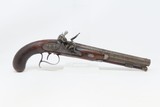 ENGRAVED BRACE of STEPHENS FLINTLOCK Pistols DUELING OFFICER LONDON Antique Gold, Silver, Platinum Large Bore - 3 of 25