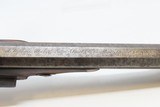 ENGRAVED BRACE of STEPHENS FLINTLOCK Pistols DUELING OFFICER LONDON Antique Gold, Silver, Platinum Large Bore - 12 of 25