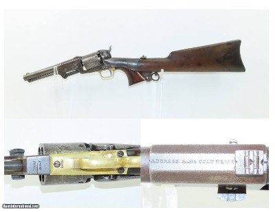 Antique CIVIL WAR 3rd Model COLT DRAGOON .44 Perc. Revolver SHOULDER STOCK
One of 1,200-1,500 Designed for a SHOULDER STOCK