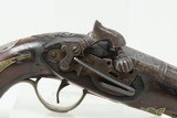 SPANISH PATILLA MIQUELET Pistol w Belt Hook & Bust Décor .69 cal
Engraved Early-19th Century Carved Miquelet Conversion Pistol - 4 of 16