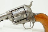 c1882 Antique COLT FRONTIER SIX-SHOOTER SAA .44-40 WCF Model 1873 RevolverBlack Powder Frame Single Action Army, Etched Panel Barrel - 4 of 19
