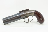 c1850s Antique MANHATTAN PEPPERBOX Revolver Engraved 6-Shot .32 CaliberCivil War, Gold Rush, Wild West - 2 of 16