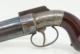 c1850s Antique MANHATTAN PEPPERBOX Revolver Engraved 6-Shot .32 CaliberCivil War, Gold Rush, Wild West - 4 of 16