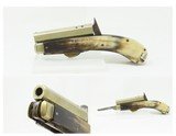 Scarce JAMES RODGERS “Self-Protector” Two Blade .32 Percussion KNIFE Pistol British .32 Caliber with HORN GRIP - 1 of 15