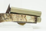 Scarce JAMES RODGERS “Self-Protector” Two Blade .32 Percussion KNIFE Pistol British .32 Caliber with HORN GRIP - 15 of 15