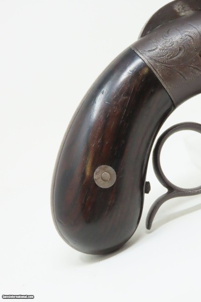 VERY RARE Antique FACTORY ENGRAVED Smith & Wesson PRE-VOLCANIC No. 1 Pistol Precursor to Henry & Winchester Made Circa 1854-55 - Image 17 of 19