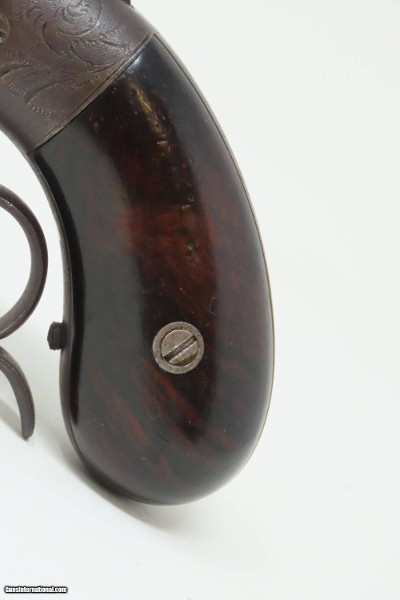 VERY RARE Antique FACTORY ENGRAVED Smith & Wesson PRE-VOLCANIC No. 1 Pistol Precursor to Henry & Winchester Made Circa 1854-55 - Image 3 of 19
