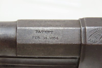VERY RARE Antique FACTORY ENGRAVED Smith & Wesson PRE-VOLCANIC No. 1 Pistol Precursor to Henry & Winchester Made Circa 1854-55 - Image 6 of 19