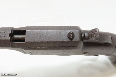 VERY RARE Antique FACTORY ENGRAVED Smith & Wesson PRE-VOLCANIC No. 1 Pistol Precursor to Henry & Winchester Made Circa 1854-55 - Image 10 of 19