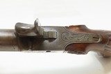 ENGRAVED Antique BOXLOCK Single Shot .50 Percussion GENTLEMEN’S/MUFF Pistol Easy to Conceal Mid-1800s Self Defense Pocket Pistol - 7 of 16