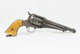Antique REMINGTON Model 1875 .44-40 WCF SAA Revolver JESSE JAMES Ilion, NYWith Ivory Grips & Lanyard Ring - 14 of 17