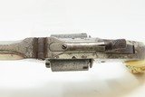 ENGRAVED CIVIL WAR Antique SMITH & WESSON No 2 Old Army CAPTAIN INSCRIPTION CARVED IVORY with EAGLE & “LIBERTY” - 7 of 17