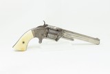 ENGRAVED CIVIL WAR Antique SMITH & WESSON No 2 Old Army CAPTAIN INSCRIPTION CARVED IVORY with EAGLE & “LIBERTY” - 14 of 17