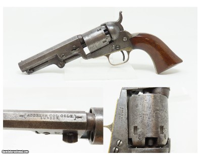 LONDON MANUFACTURED Antique COLT Model 1849 POCKET Revolver .31 Percussion
CRIMEAN WAR ERA SIDEARM