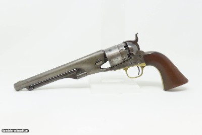 1862 mfr CIVIL WAR Antique U.S. COLT Model 1860 .44 Percussion ARMY 4-Screw Most Prolific Union Officer & Cavalry Sidearm - Image 2 of 18